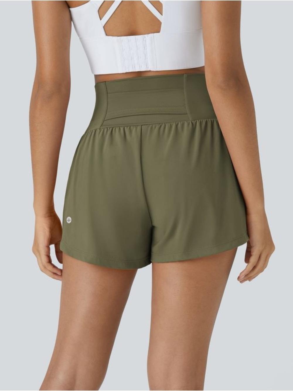 Halara SoftlyZero Airy Super High Waisted Instant-Cool Shorts w/Pockets, Size L